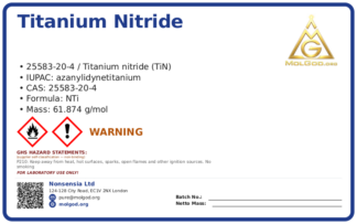 Titanium nitride (CAS 25583-20-4), CAS 25583-20-4 — chemical product label