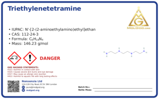 Triethylenetetramine (CAS 112-24-3), CAS 112-24-3 — chemical product label