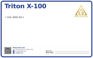 Triton X-100 (CAS 9002-93-1), CAS 9002-93-1 — chemical product label