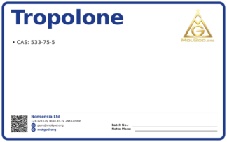 Tropolone (CAS 533-75-5), CAS 533-75-5 — chemical product label