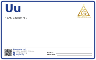 UU (CAS 321860-75-7), CAS 321860-75-7 — chemical product label
