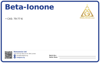 beta-Ionone (CAS 79-77-6), CAS 79-77-6 — chemical product label