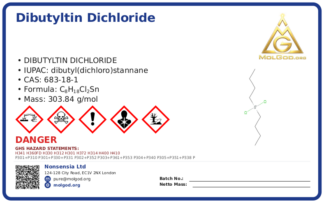 dibutyltin dichloride (CAS 683-18-1) — Safety Data Sheet, CAS 683-18-1 — chemical product label