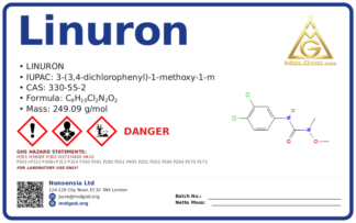 linuron (CAS 330-55-2) — Safety Data Sheet, CAS 330-55-2 — chemical product label