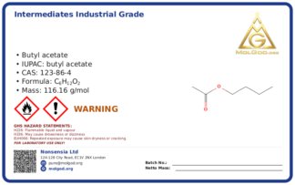 Butyl Acetate (CAS 123-86-4), CAS 123-86-4 — chemical product label