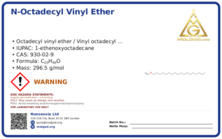 n-Octadecyl vinyl ether (CAS 930-02-9), CAS 930-02-9 — chemical product label