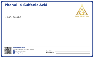 phenol -4-sulfonic acid (CAS 98-67-9), CAS 98-67-9 — chemical product label