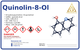 quinolin-8-ol (CAS 148-24-3) — Safety Data Sheet, CAS 148-24-3 — chemical product label