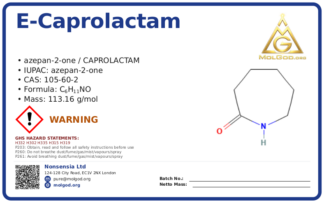 Ε-Caprolactam (CAS 105-60-2), CAS 105-60-2 — chemical product label