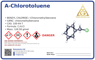 Benzyl chloride (CAS 100-44-7), CAS 100-44-7 — chemical product label