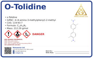 ο-Tolidine (CAS 119-93-7), CAS 119-93-7 — chemical product label