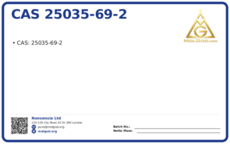 CAS 25035-69-2, CAS 25035-69-2 — chemical product label