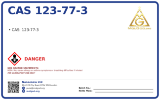 CAS 123-77-3, CAS 123-77-3 — chemical product label