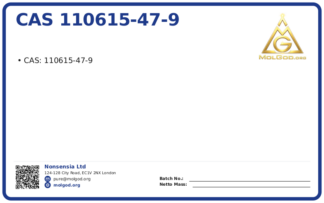 CAS 110615-47-9, CAS 110615-47-9 — chemical product label