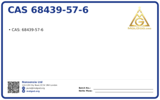 CAS 68439-57-6, CAS 68439-57-6 — chemical product label