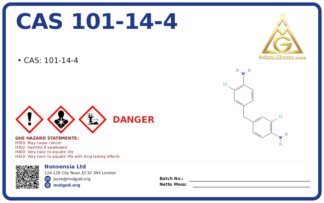 CAS 101-14-4, CAS 101-14-4 — chemical product label