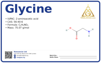 CAS 56-40-6, CAS 56-40-6 — chemical product label