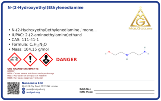 CAS 111-41-1, CAS 111-41-1 — chemical product label