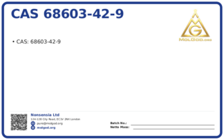 CAS 68603-42-9, CAS 68603-42-9 — chemical product label