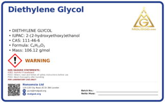 Диэтиленгликоль (CAS 111-46-6), CAS 111-46-6 — chemical product label