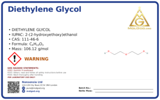Diethylene glycol (CAS 111-46-6), CAS 111-46-6 — chemical product label