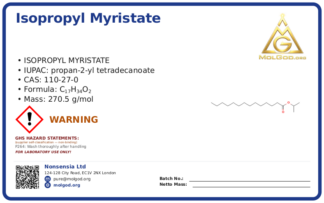 CAS 110-27-0, CAS 110-27-0 — chemical product label