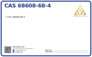 CAS 68608-68-4, CAS 68608-68-4 — chemical product label