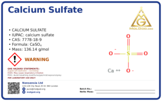 CAS 7778-18-9, CAS 7778-18-9 — chemical product label