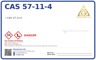 CAS 57-11-4, CAS 57-11-4 — chemical product label