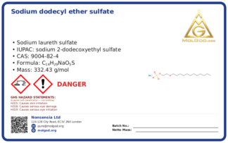 CAS 9004-82-4, CAS 9004-82-4 — chemical product label