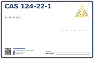 China (CAS 124-22-1), CAS 124-22-1 — chemical product label