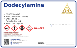CAS 124-22-1, CAS 124-22-1 — chemical product label