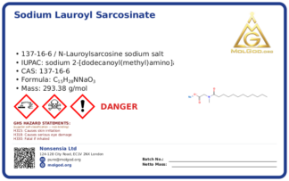 CAS 137-16-6, CAS 137-16-6 — chemical product label