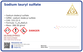 CAS 151-21-3, CAS 151-21-3 — chemical product label