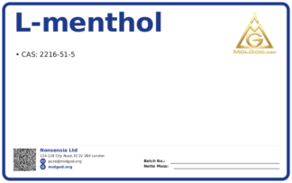 CAS 2216-51-5 — chemical product label