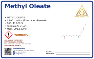 Methyl oleate (CAS 112-62-9), CAS 112-62-9 — chemical product label