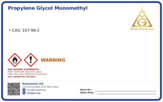 Метоксипропанол (CAS 107-98-2), CAS 107-98-2 — chemical product label