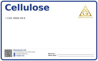 Микрокристаллическая целлюлоза (МКЦ 200), Индия (CAS 9004-34-6), CAS 9004-34-6 — chemical product label