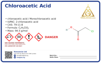 CAS 79-11-8, CAS 79-11-8 — chemical product label