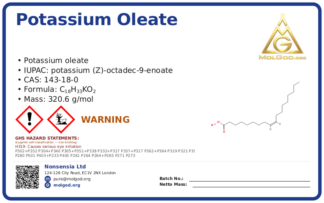 CAS 143-18-0, CAS 143-18-0 — chemical product label