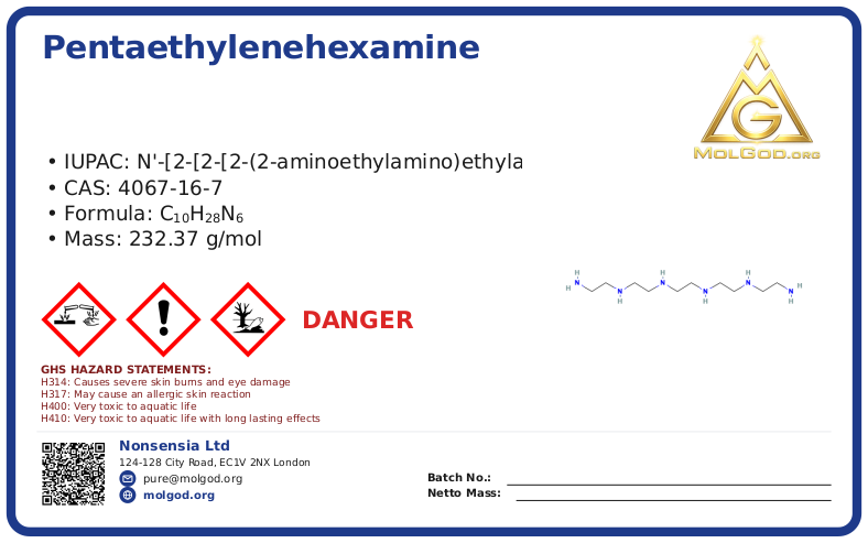 CAS 4067-16-7, CAS 4067-16-7 — chemical product label