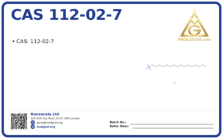 CAS 112-02-7, CAS 112-02-7 — chemical product label