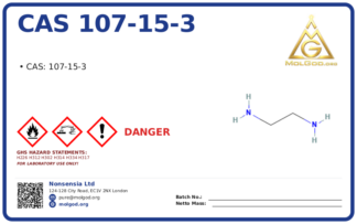 CAS 107-15-3, CAS 107-15-3 — chemical product label