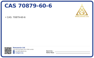 CAS 70879-60-6, CAS 70879-60-6 — chemical product label
