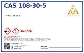 CAS 108-30-5, CAS 108-30-5 — chemical product label