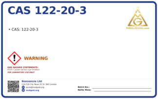 CAS 122-20-3, CAS 122-20-3 — chemical product label