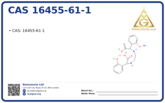 CAS 16455-61-1, CAS 16455-61-1 — chemical product label