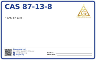 CAS 87-13-8, CAS 87-13-8 — chemical product label