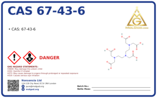 CAS 67-43-6, CAS 67-43-6 — chemical product label