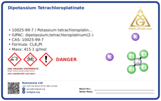 CAS 10025-99-7, CAS 10025-99-7 — chemical product label
